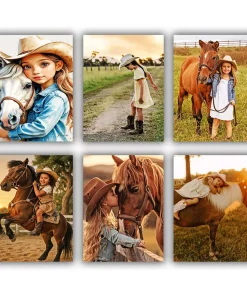 Little Cowgirl Mini Paint By Numbers