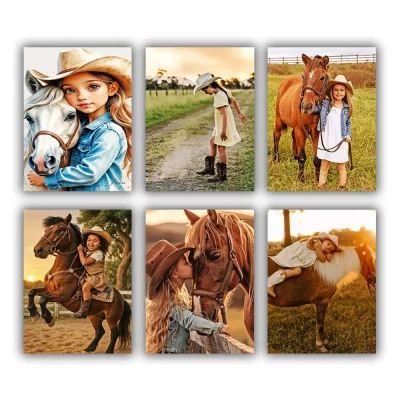 Little Cowgirl Mini Paint By Numbers