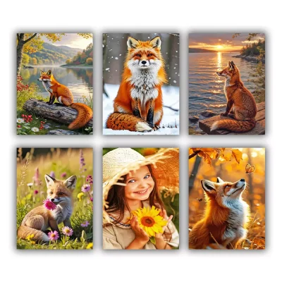 Little Fox Mini Paint By Numbers