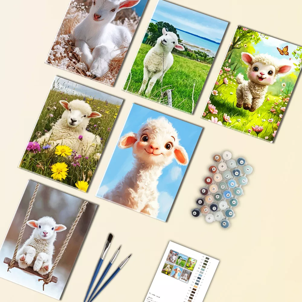 Little Lamb Mini Paint By Numbers