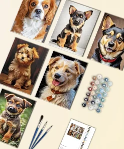 Little Puppies Mini Paint By Numbers