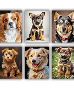 Little Puppies Mini Paint By Numbers