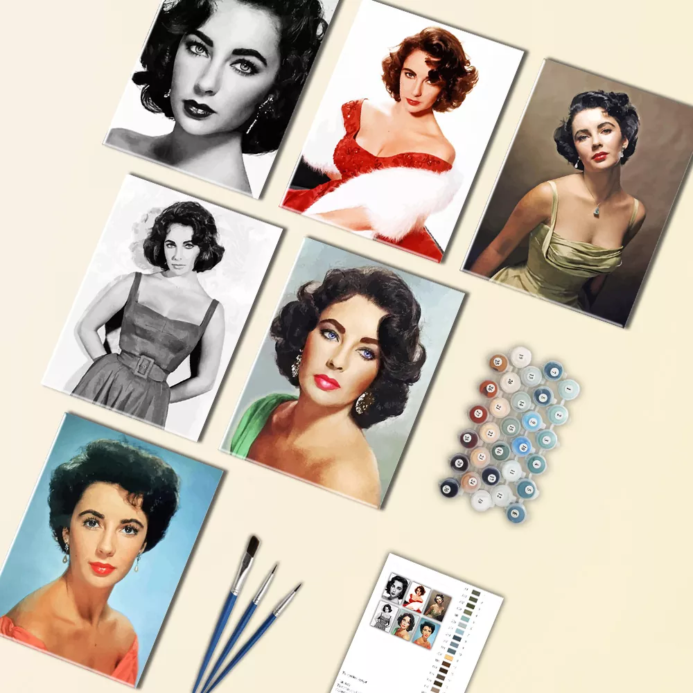 Liz Taylor Mini Paint By Numbers Liz Taylor Mini Paint By Numbers