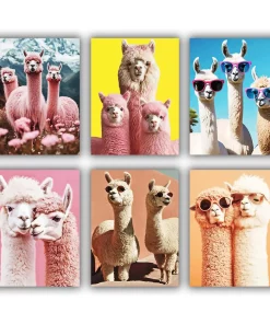 Llamas Family Mini Paint By Numbers