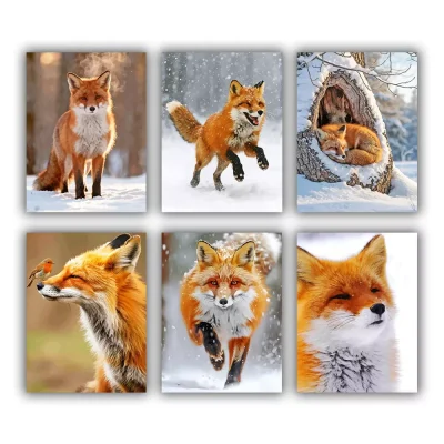 Orange Fox Mini Paint By Numbers