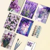Purple Flowers Mini Paint By Numbers