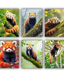 Red Panda Mini Paint By Numbers