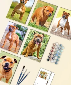 Staffordshire Bull Mini Paint By Numbers