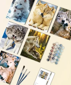 Tamaskan Dog Mini Paint By Numbers