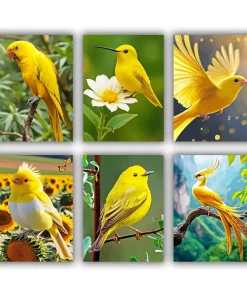 Yellow Bird Mini Paint By Numbers