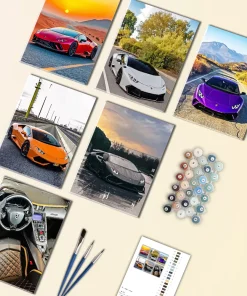 lamborghini huracan Mini Paint By Numbers