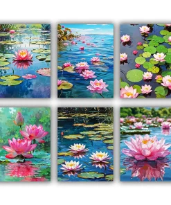 lily pond Mini Paint By Numbers