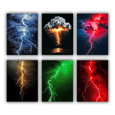 Aesthetic Lightning Mini Paint By Numbers