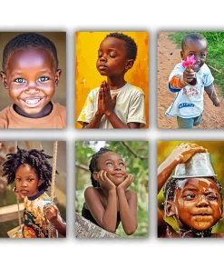 African Boy Mini Paint By Numbers