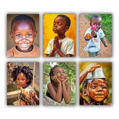 African Boy Mini Paint By Numbers