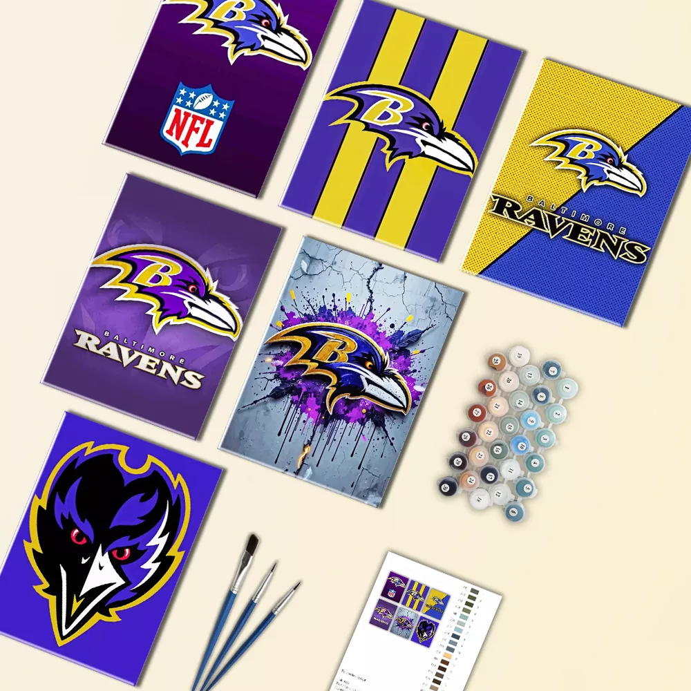 Baltimore Ravens Mini Paint By Numbers