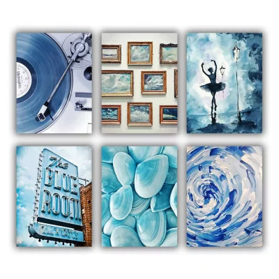 Blue Aesthetics Mini Paint By Numbers