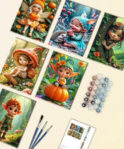 Cute Elf Mini Paint By Numbers