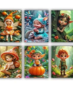 Cute Elf Mini Paint By Numbers