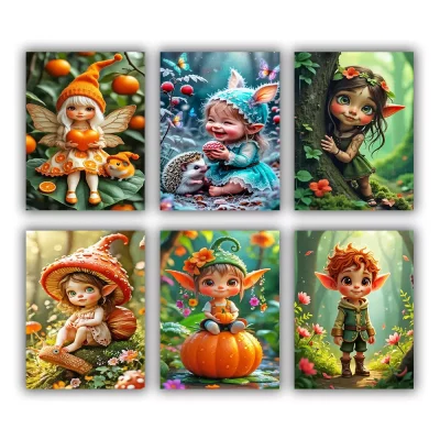 Cute Elf Mini Paint By Numbers