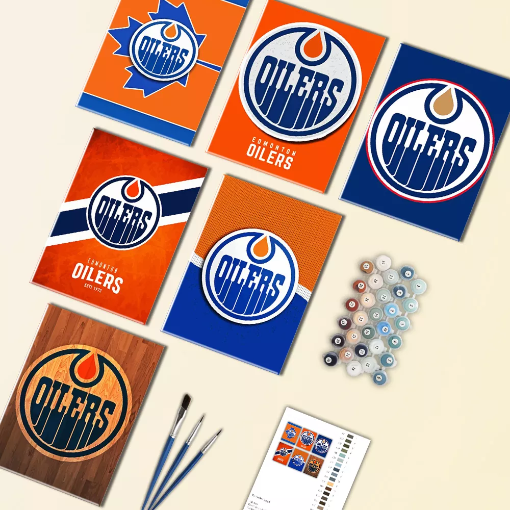 Edmonton Oilers Mini Paint By Numbers Edmonton Oilers Mini Paint By Numbers