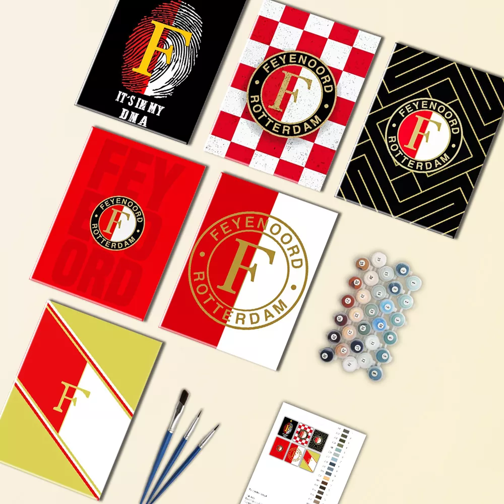 Feyenoord Logo Mini Paint By Numbers