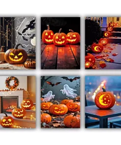 Halloween Pumpkin Mini Paint By Numbers