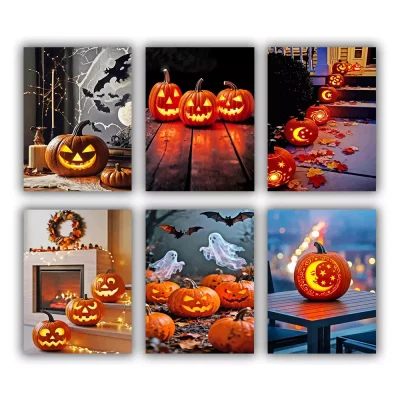 Halloween Pumpkin Mini Paint By Numbers
