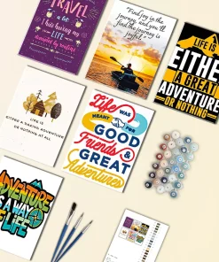 Life Adventure Quote Mini Paint By Numbers