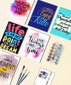 Life Quote Mini Paint By Numbers