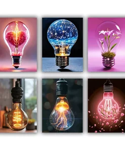 Light Bulb Mini Paint By Numbers