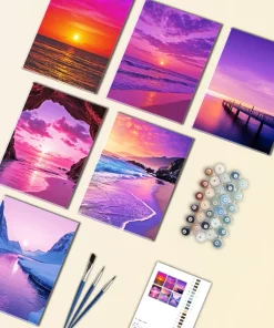 Lilac Sunset Mini Paint By Numbers