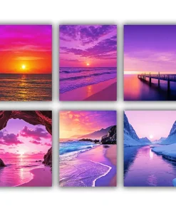 Lilac Sunset Mini Paint By Numbers