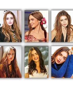 Lily Collins Mini Paint By Numbers