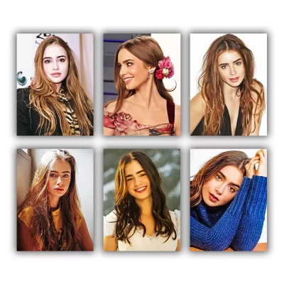 Lily Collins Mini Paint By Numbers