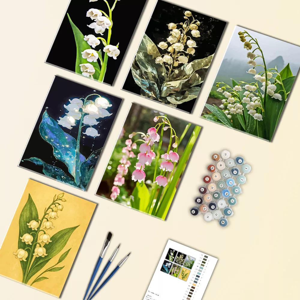 Lily of the Valley Mini Paint By Numbers