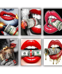 Lips Money Mini Paint By Numbers