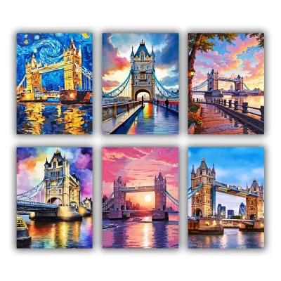 London Bridge Mini Paint By Numbers