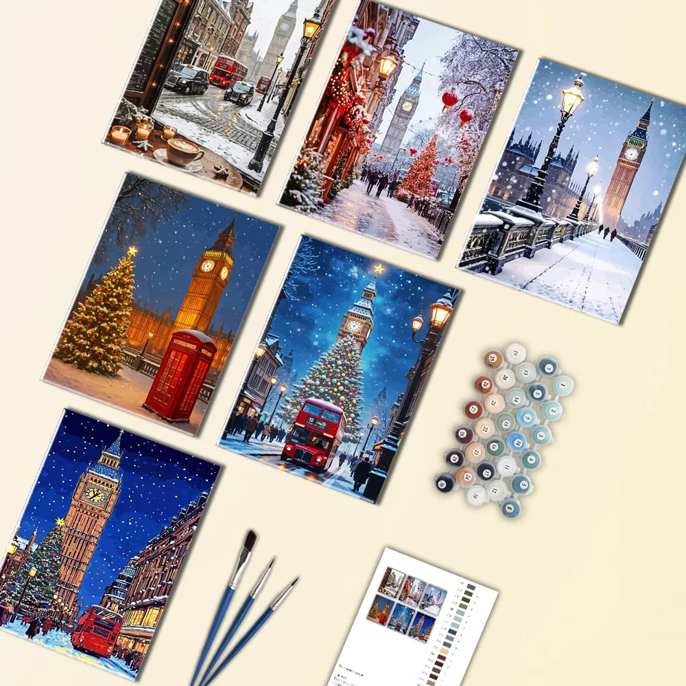 London Snow Mini Paint By Numbers London Snow Mini Paint By Numbers
