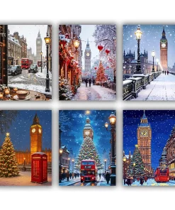 London Snow Mini Paint By Numbers