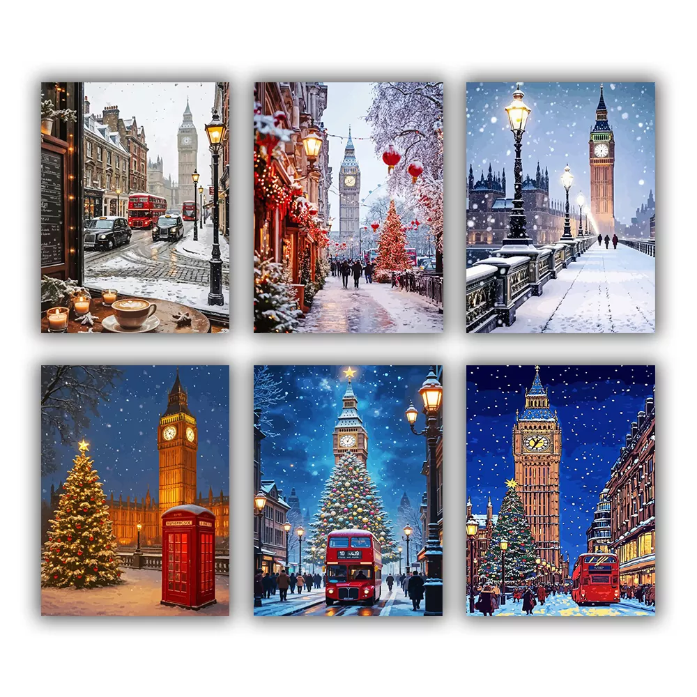 London Snow Mini Paint By Numbers London Snow Mini Paint By Numbers