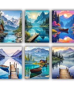 Lone Lake Mini Paint By Numbers