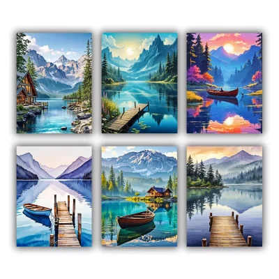 Lone Lake Mini Paint By Numbers