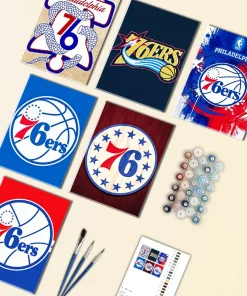 Philadelphia 76ers Mini Paint By Numbers