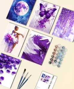 Purple Aesthetics Mini Paint By Numbers