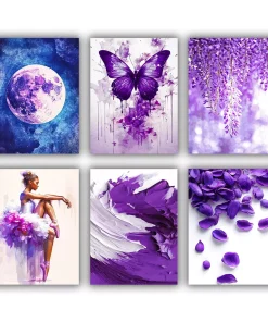 Purple Aesthetics Mini Paint By Numbers